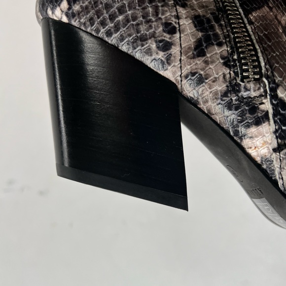 Allsaints Lenora Leather Snake Booties - Picture 11 of 12